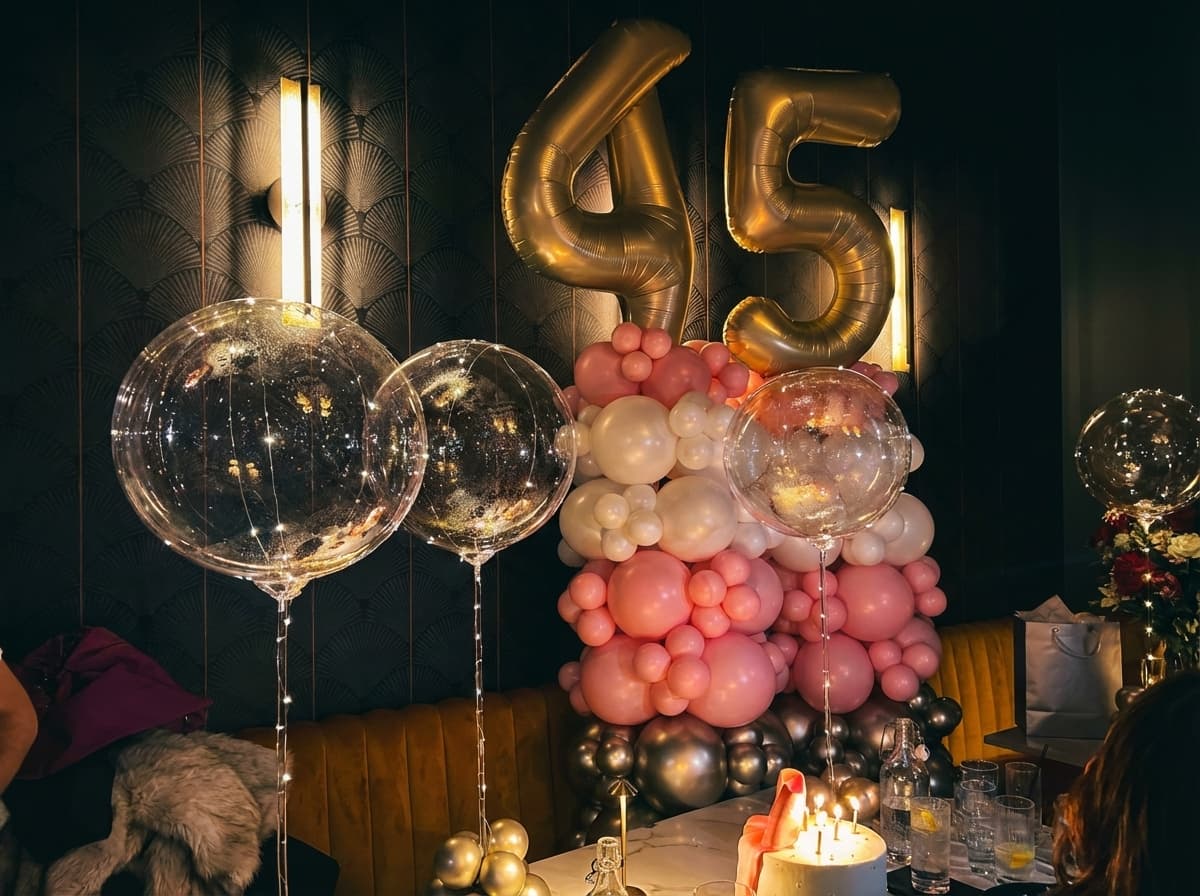 LED balloon centerpiece display